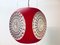 Vintage Colani UFO Ceiling Lamp in Red Plastic from Massive Lighting, 1970s, Image 1