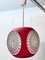 Vintage Colani UFO Ceiling Lamp in Red Plastic from Massive Lighting, 1970s 2