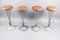 Bar Stools by Piet Hein for Fritz Hansen, 1960s, Set of 4 1