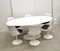 Oval Tulip Dining Table and Chairs by Eero Saarinen for Knoll International, 1990s 3