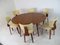 Modernistische Mid Century Vintage Schichtholz Esszimmerstühle & Ausziehbarer Tisch von Cor Alons für Gouda den Boer, 7er Set 4