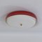 Large Red Ceiling Lamp for Indoor by Bent Karlby, 1960s 2