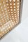 Large Square Acrylic Glass and Rattan Tray, Image 3