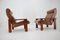 Mid-Century Leather Armchairs, Czechoslovakia, 1970s, Set of 2 2