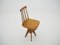 Mid-Century Wood Revolving Chair, Czechoslovakia, 1970s 9