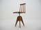 Mid-Century Wood Revolving Chair, Czechoslovakia, 1970s 5