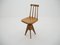 Mid-Century Wood Revolving Chair, Czechoslovakia, 1970s 6