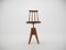 Mid-Century Wood Revolving Chair, Czechoslovakia, 1970s 2