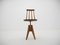 Mid-Century Wood Revolving Chair, Czechoslovakia, 1970s, Image 2