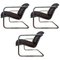 Chrome Armchairs in Style of M.van Der Rohe, 1940s, Set of 3, Image 1