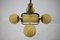 Large Bauhaus Brass Chandelier Pendant, 1930s 3