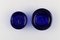 Low Bowls in Blue Art Glass by Erik Höglund for Kosta Boda, Set of 4, Image 4