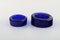 Low Bowls in Blue Art Glass by Erik Höglund for Kosta Boda, Set of 4 5