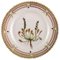Assiette Royal Copenhagen Flora Danica en Porcelaine Peinte à la Main avec Fleurs 1