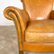 Vintage Cognac Sheep Leather Armchairs, Set of 2, Image 11