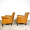 Vintage Cognac Sheep Leather Armchairs, Set of 2, Image 7