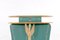Mid-Century Green Console Table with Stool, Set of 2, Image 7