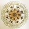 Large Glass Flush Mount Chandelier by J.T. Kalmar, 1960s, Image 8