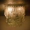 Hand Blown Square Flush Mount Chandeliers from Doria, 1960s, Set of 2 5