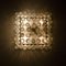 Hand Blown Square Flush Mount Chandeliers from Doria, 1960s, Set of 2, Image 8