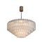 Large Clear Flush Mount Chandelier from Doria, 1960 12