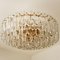 Large Palazzo Chandelier in Gilt Brass & Glass from Kalmar, Austria, 1970 2