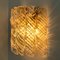 Brass & White Spiral Murano Glass Torciglione Wall Lights, 1960, Set of 2 16