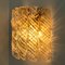 Brass & White Spiral Murano Glass Torciglione Wall Lights, 1960, Set of 2 3
