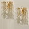 Brass & White Spiral Murano Glass Torciglione Wall Lights, 1960, Set of 2 11