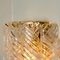 Brass & White Spiral Murano Glass Torciglione Wall Lights, 1960, Set of 2 18