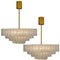 Large Murano Glass Chandeliers from Doria, 1960s, Set of 2 13