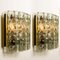 Mid-Century Wall Lamps in Brass and Glass, 1970s, Set of 2 2