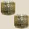 Mid-Century Wall Lamps in Brass and Glass, 1970s, Set of 2, Image 14