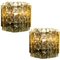 Mid-Century Wall Lamps in Brass and Glass, 1970s, Set of 2, Image 1