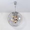 Large Hand Blown Bubble Glass Pendant Lights from Doria, 1970s, Set of 2, Image 4