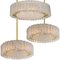 Glass & Brass Light Fixtures from Doria, Germany, 1960s, Set of 6, Image 19