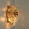 Große Vergoldete Messing & Kristallglas Wandleuchte von Kinkeldey 5