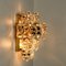 Large Gilt Brass & Faceted Crystal Sconce from Kinkeldey 5