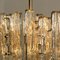 Large Modern 3-Tier Chrome & Ice Glass Chandeliers by J.T. Kalmar, Set of 2, Image 12
