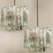 Large Modern 3-Tier Chrome & Ice Glass Chandeliers by J.T. Kalmar, Set of 2 8