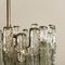 Large Modern 3-Tier Chrome & Ice Glass Chandeliers by J.T. Kalmar, Set of 2 16