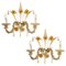 Rich Venetian Wall Sconces, Venice, Murano, 1960, Set of 2 1