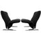 Dutch Kvadrat Upholstery Lounge Chairs by Pierre Paulin for Artifort, Set of 2 1