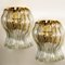 Murano Glass and Gilt Brass Sconces in the Style of Venini, Italy, Set of 2 6