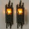 Brutalist Wall Sconce with Murano Glass by Marcello Fantoni, 1960s, Image 8