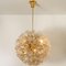 Großer Messing Gold Murano Glas Sputnik Kronleuchter von Paolo Venini für Veart 13