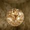 Großer Messing Gold Murano Glas Sputnik Kronleuchter von Paolo Venini für Veart 7