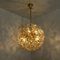 Lampadario Sputnik grande in ottone dorato di Paolo Venini per Veart, Immagine 10