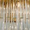 Chandelier Flush Mount in Brass and Crystal by Palme, 1960s 19