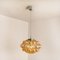 Amber Bubble Glass Pendant Lamp by Helena Tynell, 1960 5